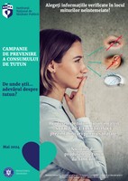 COMUNICAT DE PRESĂ - Campania de informare, educare și comunicare  „De unde știi….Adevărul despre tutun ?”, mai 2024