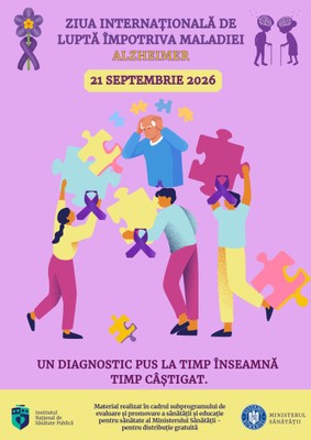 Ziua Internațională de Luptă Împotriva Maladiei Alzheimer, 21 septembrie 2026 - puzzle ziua Alzheimer