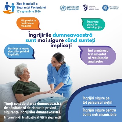 Ziua mondială a siguranței pacientului, 17 septembrie 2026 - card social media