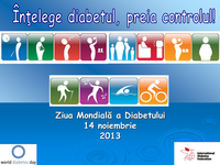 14 noiembrie 2013 - Ziua Mondială de Luptă Împotriva Diabetului