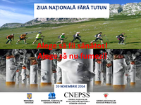 COMUNICAT DE PRESĂ - Ziua Naţională fără Tutun, 20 noiembrie 2014